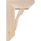 Ekena Millwork Olympic Slat Smooth Bracket w/ Offset Brace, Douglas Fir, 7 1/2"W x 18"D x 26"H BKT0806X18X26OLY06SDF - alternate 3